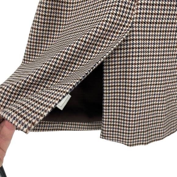 BB Dakota Long Pattern Lined Three Button Blazer Small Academia Preppy Office - Picture 7 of 16